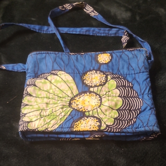 Rafiki Handbags - Vibrant Blue Floral Shoulder Bag From NIGERIA like New